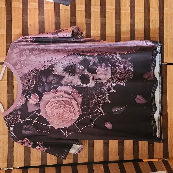 Nwot! Custom diamond bling Skeleton top - Picture 3 of 12